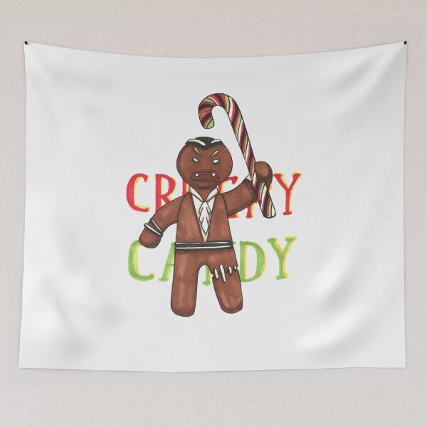 Item preview, Creepy Candy — Dark Gingerbread Man Illustration designed and sold by BlackLineLab.