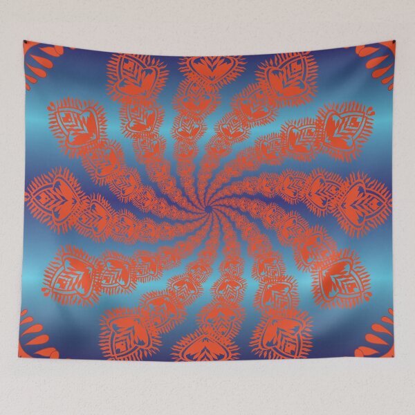 Item preview, Spiral Folk Mandala Pattern designed and sold by OIL Pattern Design .