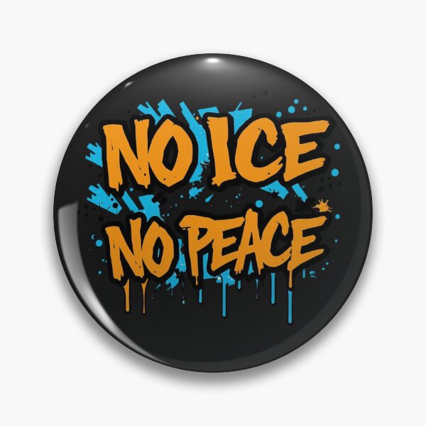 Item preview, No ICE No Peace – Graffiti-Style Protest Art designed and sold by Sparkofart07.
