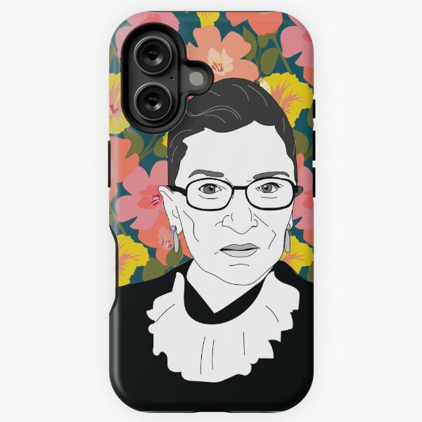 Vista previa del artículo con la obra «Ruth Bader Ginsburg Floral», diseñado y vendido por sszampetti.