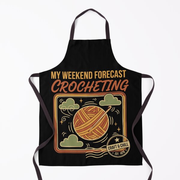 Item preview, My Weekend Forecast Crocheting Craft And Chill designed and sold by LuminOrb.