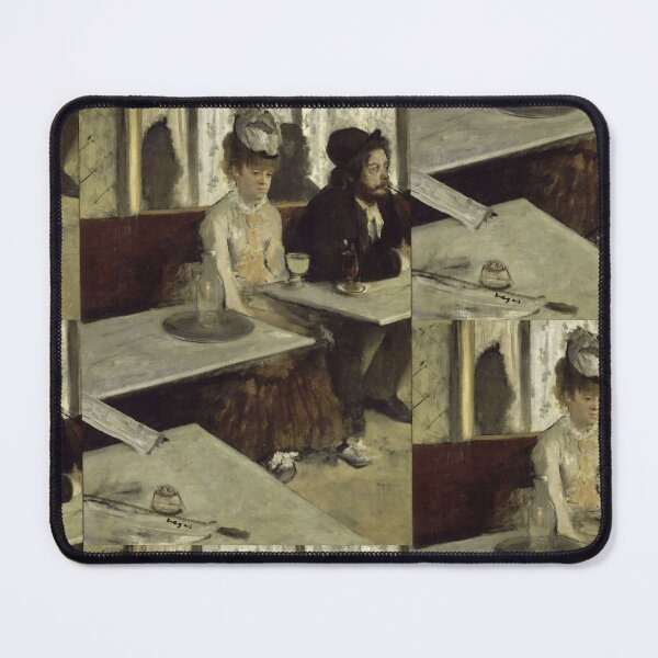 Item preview, In a Cafe by Edgar Degas: Impressionist Parisian Café Wall Art Poster designed and sold by artofuniverse.