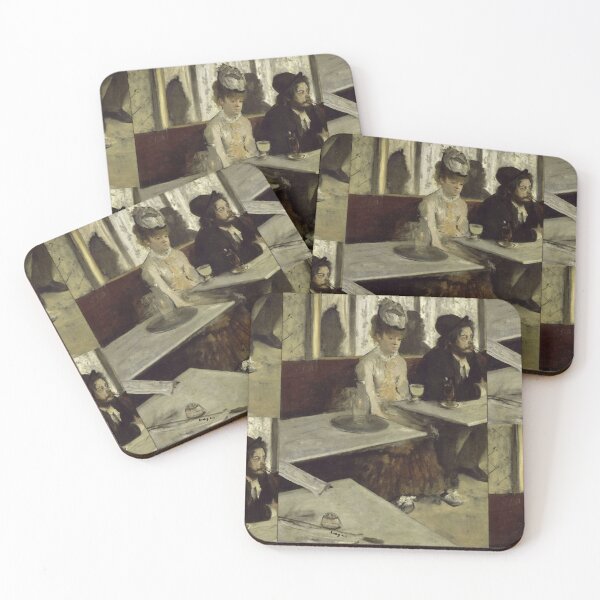 Item preview, In a Cafe by Edgar Degas: Impressionist Parisian Café Wall Art Poster designed and sold by artofuniverse.