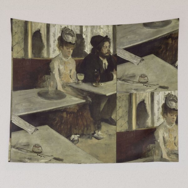 Item preview, In a Cafe by Edgar Degas: Impressionist Parisian Café Wall Art Poster designed and sold by artofuniverse.