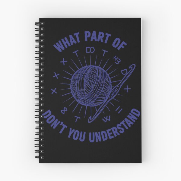 Item preview, Funny Crochet What Part of don't You Understand designed and sold by LuminOrb.
