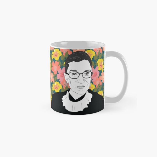 Ruth bader Ginsburg Floral Classic Mug