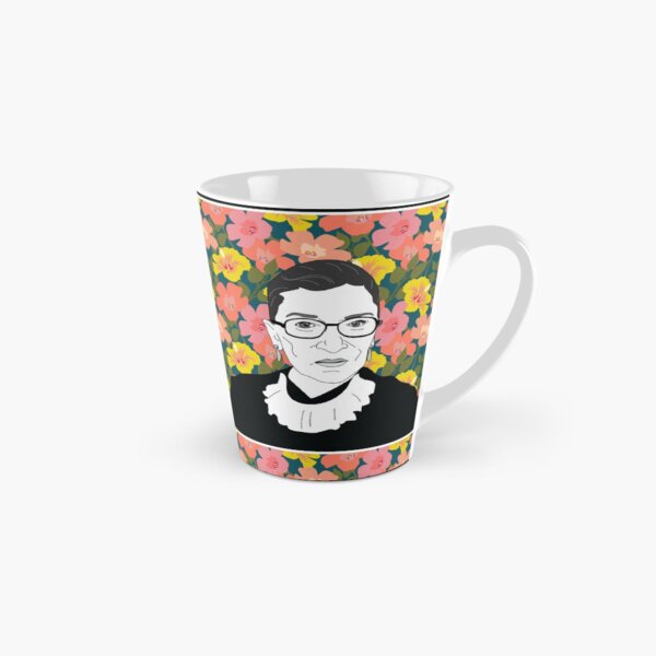 Ruth bader Ginsburg Floral Tall Mug