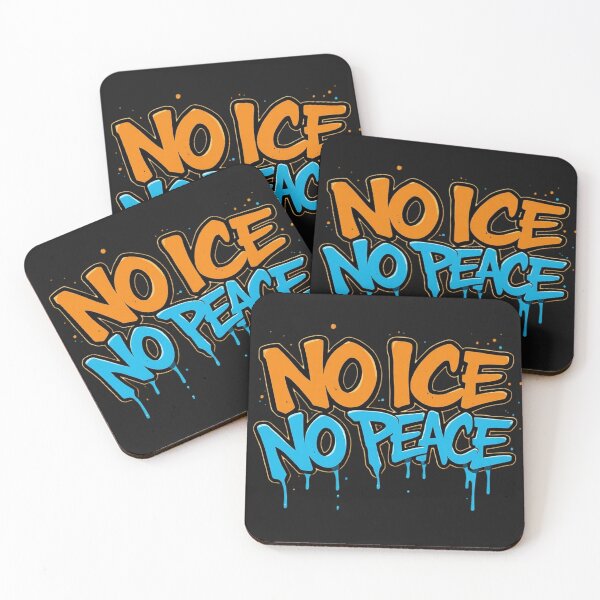 Item preview, No ICE No Peace – Graffiti-Style Protest Art designed and sold by Sparkofart07.