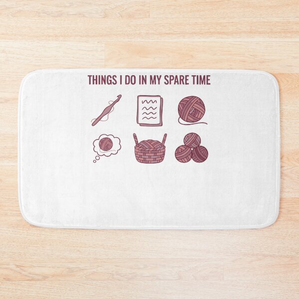 Item preview, Things I Do In My Spare Time Funny Crochet Lover designed and sold by LuminOrb.