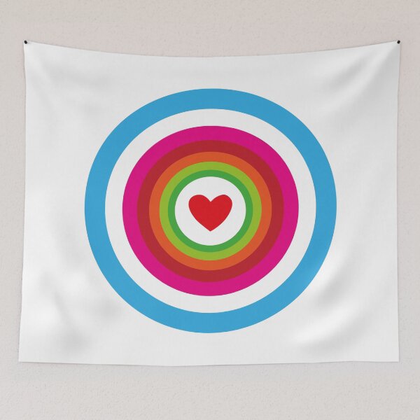 Item preview, ainbow Heart Mandala - Vibrant Circular Love Art designed and sold by Vector Woofs.