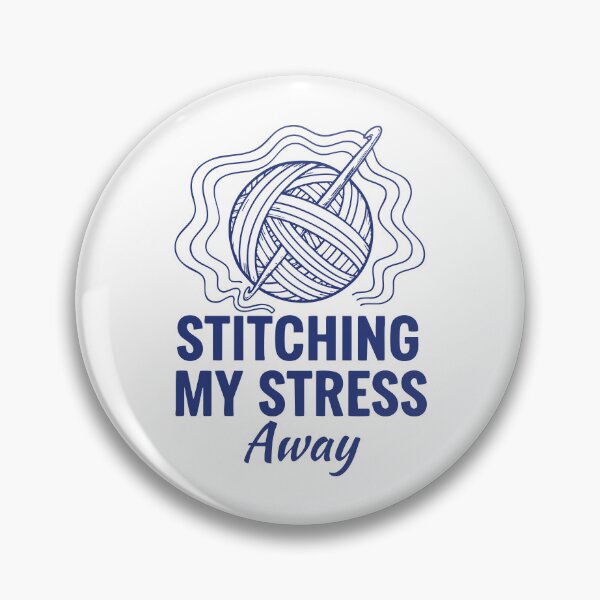 Item preview, Funny Crochet Stitching My Stress Away Yarn Lovers designed and sold by LuminOrb.
