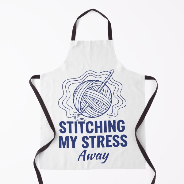 Item preview, Funny Crochet Stitching My Stress Away Yarn Lovers designed and sold by LuminOrb.