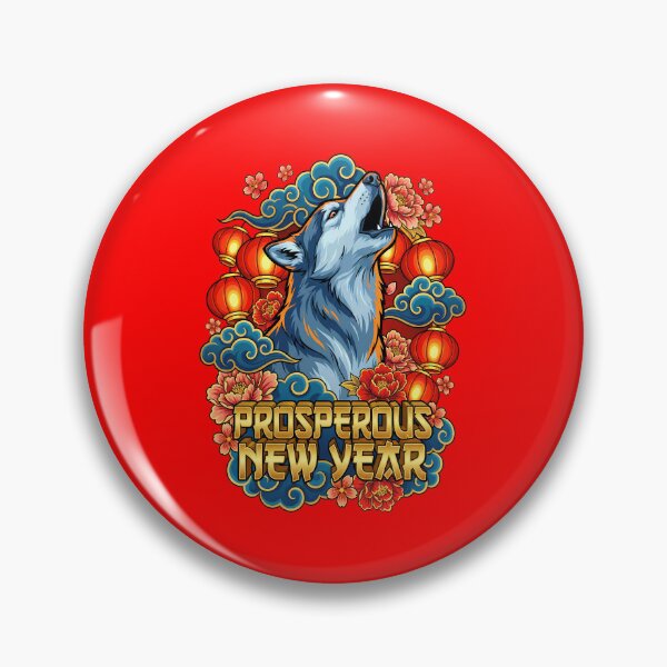 Item preview, Husky Dog Chinese New Year Prosperous Year designed and sold by Tong4130.