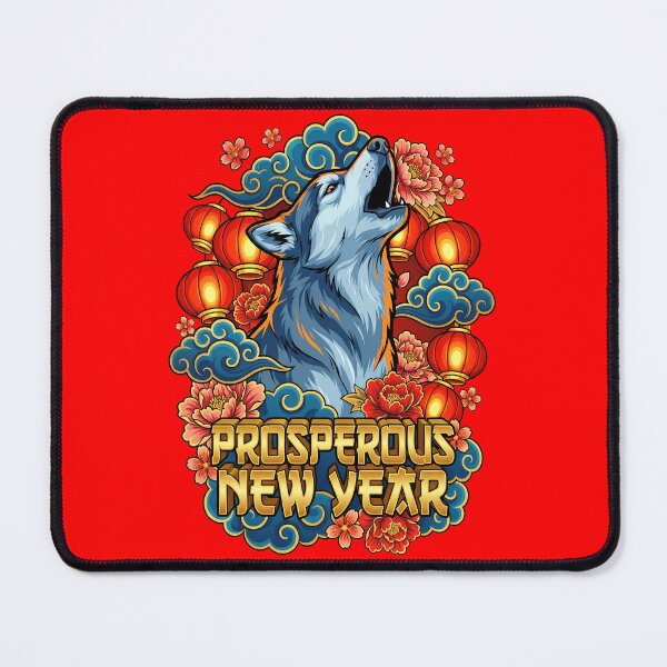 Item preview, Husky Dog Chinese New Year Prosperous Year designed and sold by Tong4130.