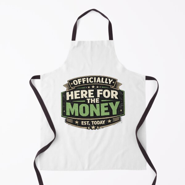 Item preview, Officially Here for the Money Funny Work Humor Badge T-Shirt designed and sold by Purdiole-art.