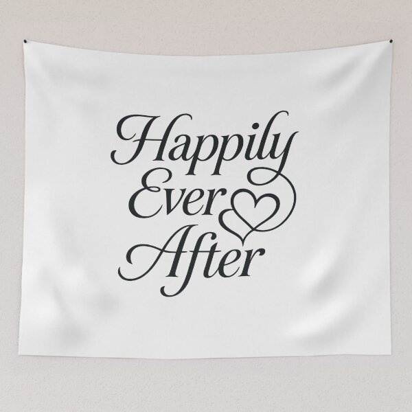 Item preview, Happily Ever After Elegant Valentine Typography with Intertwined Hearts designed and sold by MKreative Studio.