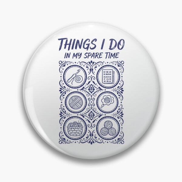 Item preview, Things I Do In My Spare Time Funny Crochet Lover designed and sold by LuminOrb.