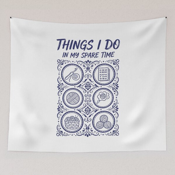 Item preview, Things I Do In My Spare Time Funny Crochet Lover designed and sold by LuminOrb.