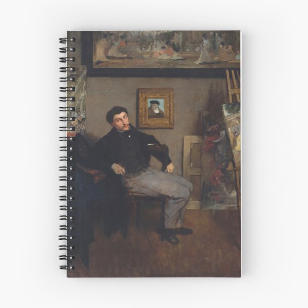 Item preview, James Jacques Joseph Tissot 1836 1902 by Edgar Degas: Impressionist studio portrait designed and sold by artofuniverse.