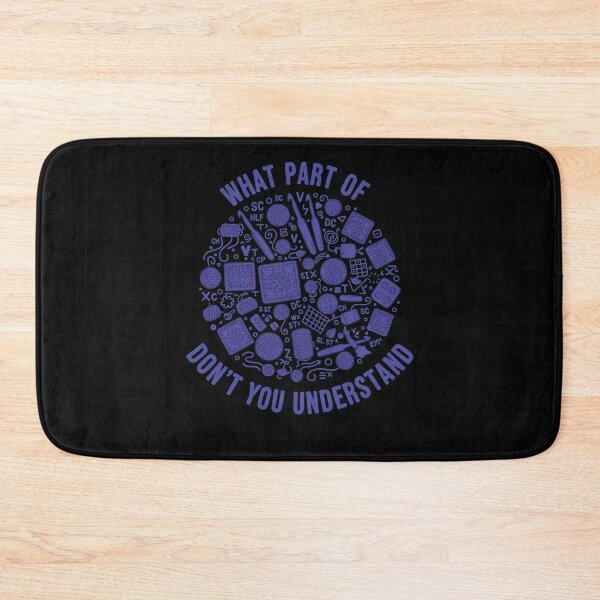 Item preview, Funny Crochet What Part of don't You Understand designed and sold by LuminOrb.