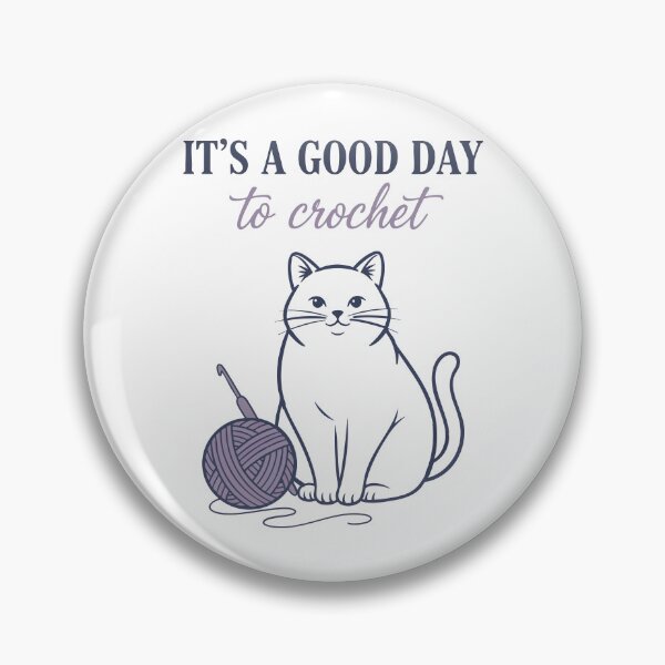 Item preview, Its A Good Day To Crochet Funny Cat Yarn Lovers designed and sold by LuminOrb.