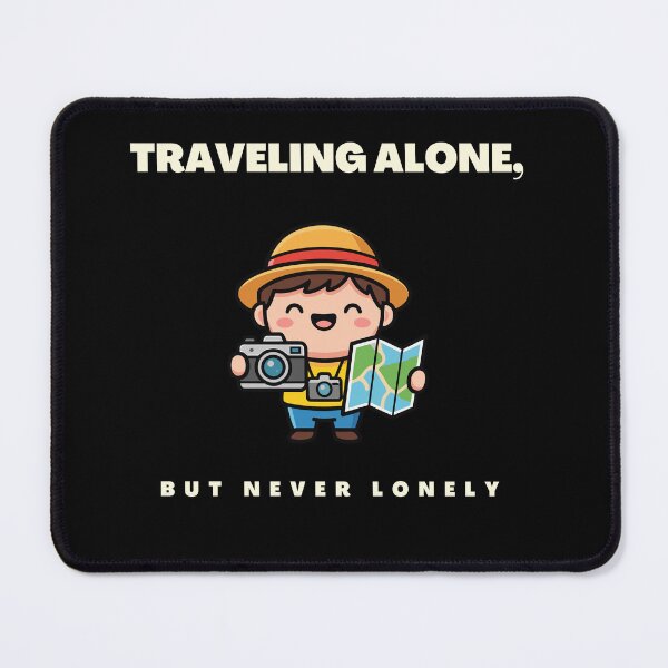 Item preview, Traveling Alone Shirt – Cute Solo Traveler Cartoon for Confident Independent Travel, Backpacking & Wanderlust Adventures designed and sold by ETcompany.
