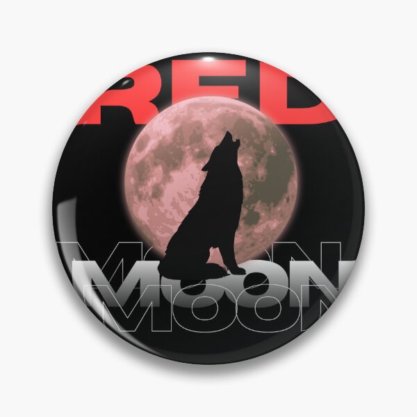 Item preview, Red Moon Wolf – Night Spirit Graphic T-Shirt designed and sold by Printyxo.