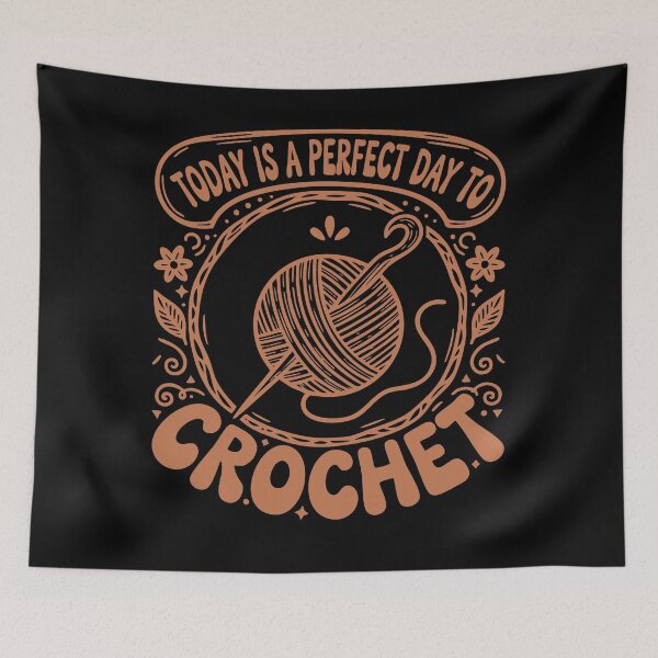 Item preview, Today Is A Perfect Day To Crochet Funny designed and sold by LuminOrb.
