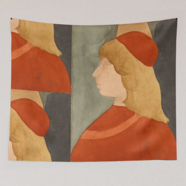 Item preview, Jeune Homme Vu De Profil by Edgar Degas: Renaissance profile art print designed and sold by artofuniverse.