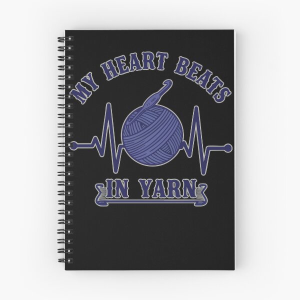 Item preview, My Heart Beats In Yarn Funny Crochet Lover designed and sold by LuminOrb.
