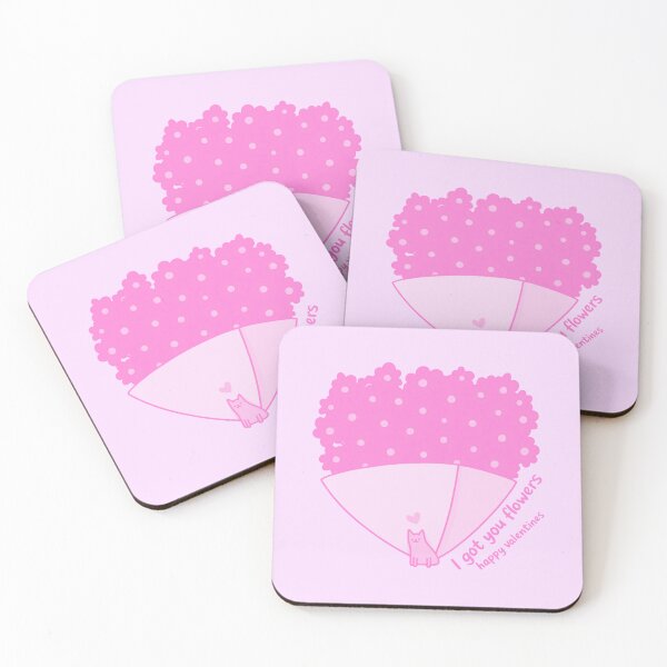 Item preview, Pink I Got You Flowers Valentine Art designed and sold by MonkiFlipp.