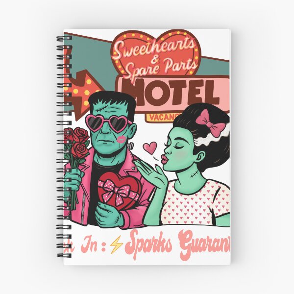 Item preview, Frankenstein Valentine – Sweethearts & Spare Parts Motel – Cute Goth Horror Romance designed and sold by MoeJoedesign .