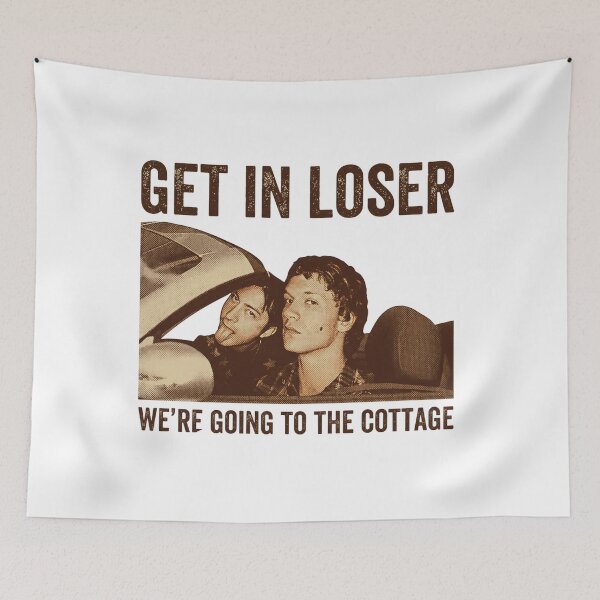 Item preview, Get In Loser We're Going To The Cottage, I'm Coming to the Cottage, Ilya Rozanov and Shane Hollander, Heated Rivalry The Cottage, Ilya and Shane Hockey Romance - Heated Rivalry designed and sold by sapnaela.