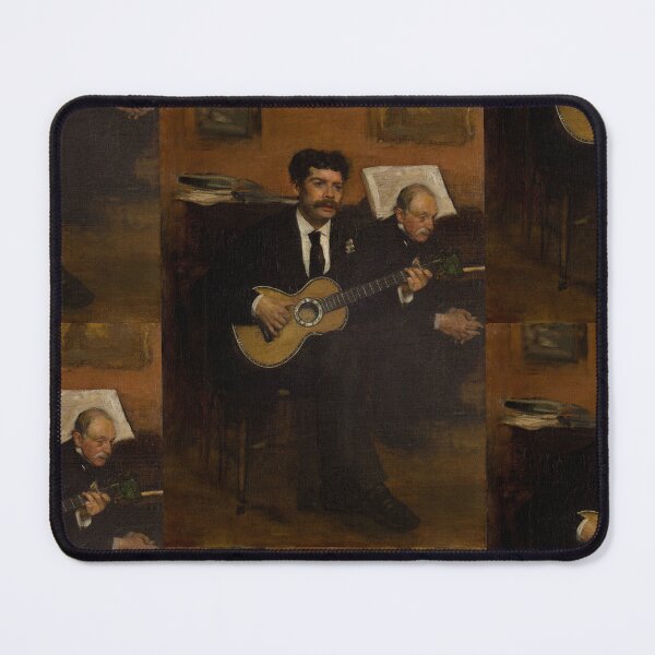 Item preview, Lorenzo Pagans and Auguste De Gas by Edgar Degas: Vintage Music Room Poster designed and sold by artofuniverse.