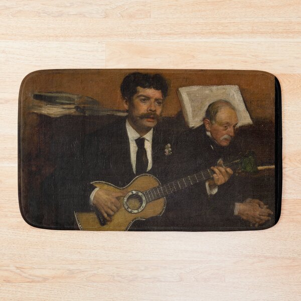 Item preview, Lorenzo Pagans and Auguste De Gas by Edgar Degas: Vintage Music Room Poster designed and sold by artofuniverse.