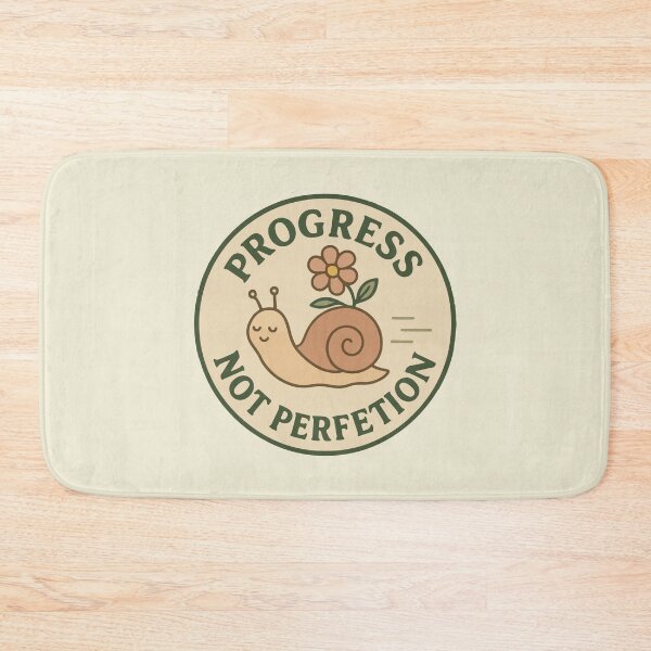 Item preview, Progress Not Perfection Snail  designed and sold by BrownHorse90s.