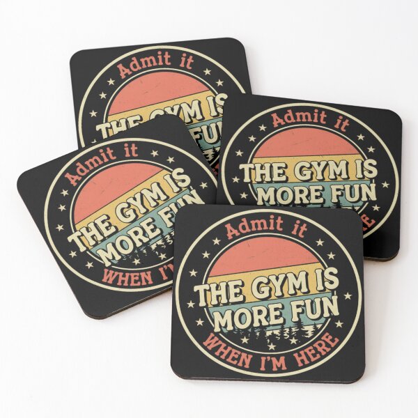 Item preview, Funny Gym Admit it, the gym is more fun when I'm here T-shirt, Funny Gym T-shirt , Gym Bro Matching Humorous designed and sold by THREE LITTLE BEANS.
