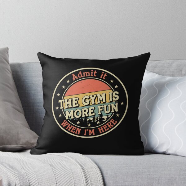 Item preview, Funny Gym Admit it, the gym is more fun when I'm here T-shirt, Funny Gym T-shirt , Gym Bro Matching Humorous designed and sold by THREE LITTLE BEANS.