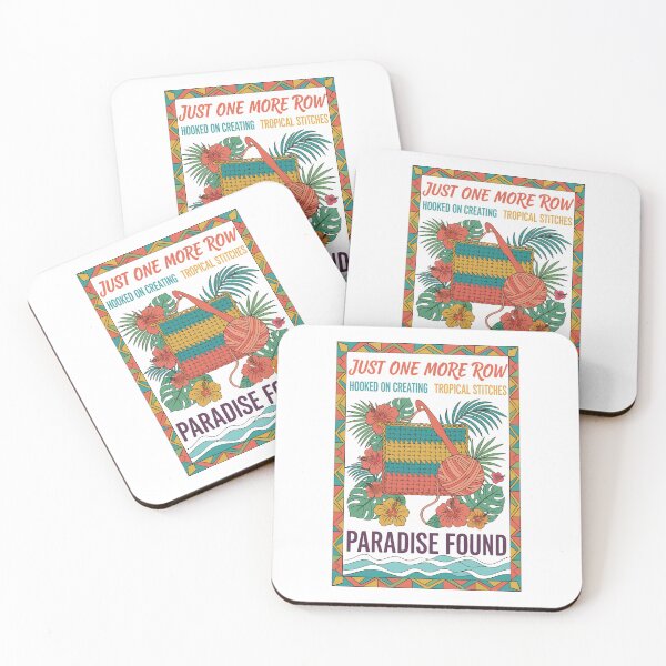 Item preview, Just One More Row Paradise Found Crochet Lovers designed and sold by LuminOrb.