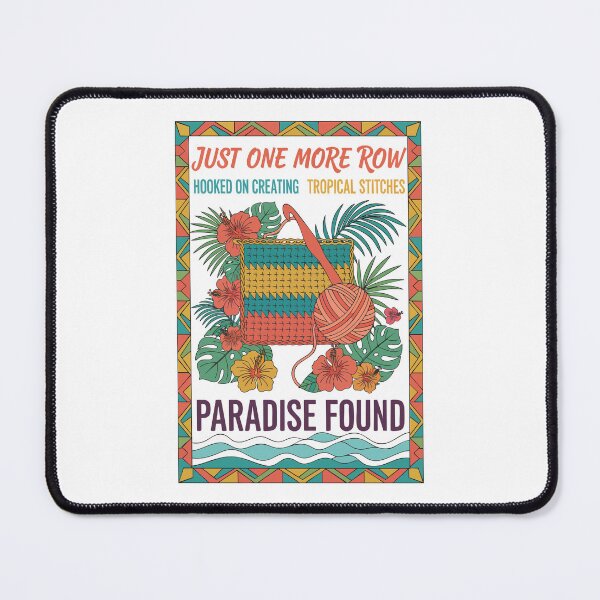 Item preview, Just One More Row Paradise Found Crochet Lovers designed and sold by LuminOrb.