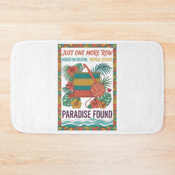 Item preview, Just One More Row Paradise Found Crochet Lovers designed and sold by LuminOrb.