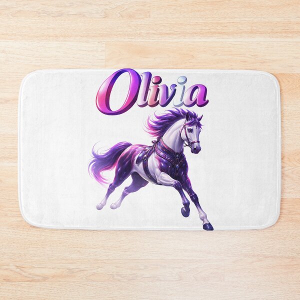 Item preview, Olivia Horse Chinese Zodiac — Year of the Horse Eastern Horoscope Name Design | Freedom Spirit Art designed and sold by AlexLineArt.