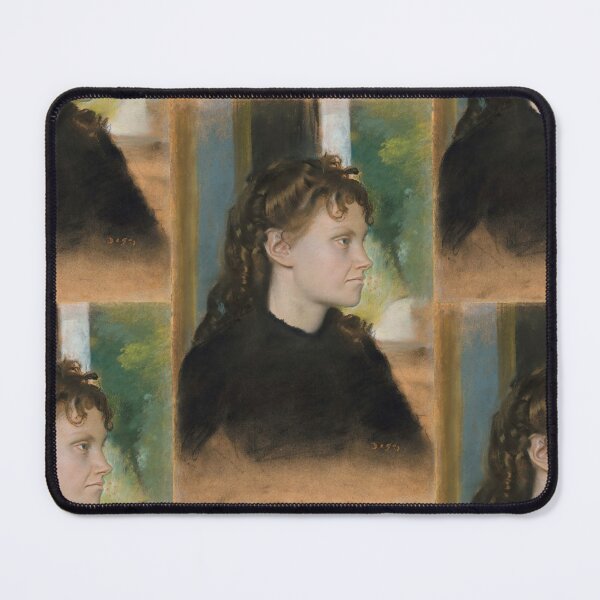 Item preview, Madame Theodore Gobillard Yves Morisot by Edgar Degas: Elegant Profile Portrait Poster designed and sold by artofuniverse.