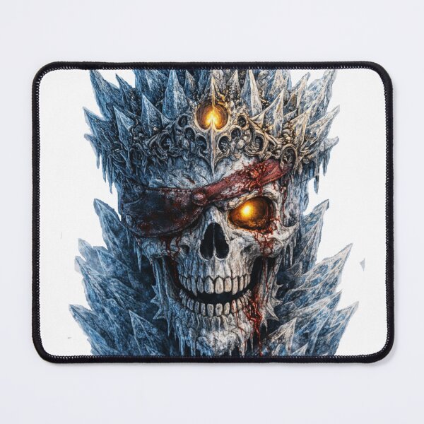 Item preview, Ice Pirate Skull – Frozen Pirate King with Bloodstained Eyepatch designed and sold by BoldLineDesign.