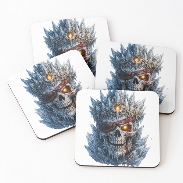 Item preview, Ice Pirate Skull – Frozen Pirate King with Bloodstained Eyepatch designed and sold by BoldLineDesign.