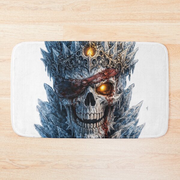 Item preview, Ice Pirate Skull – Frozen Pirate King with Bloodstained Eyepatch designed and sold by BoldLineDesign.