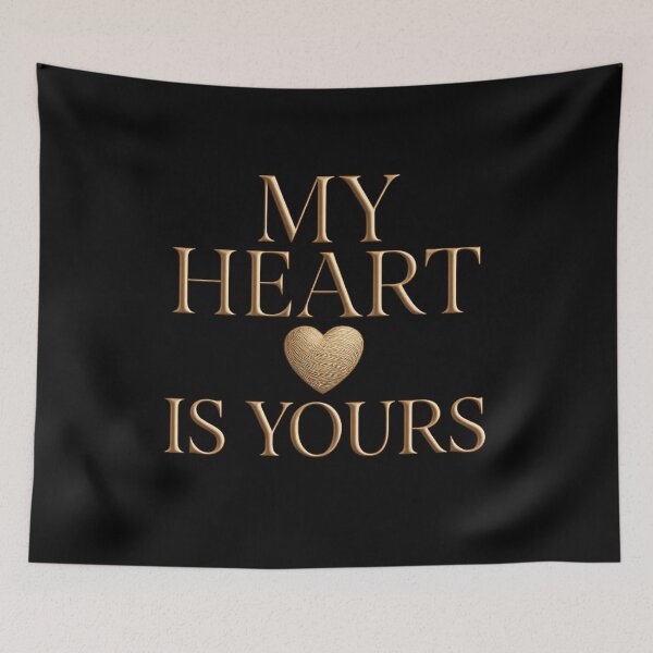 Item preview, My Heart Is Yours - Elegant Valentine Typography designed and sold by MKreative Studio.