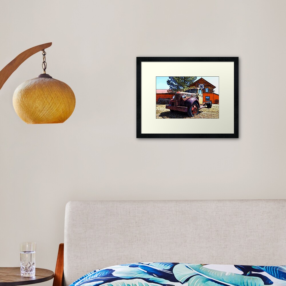 Vintage Heavy Duty Truck 1930's Framed Art Print
