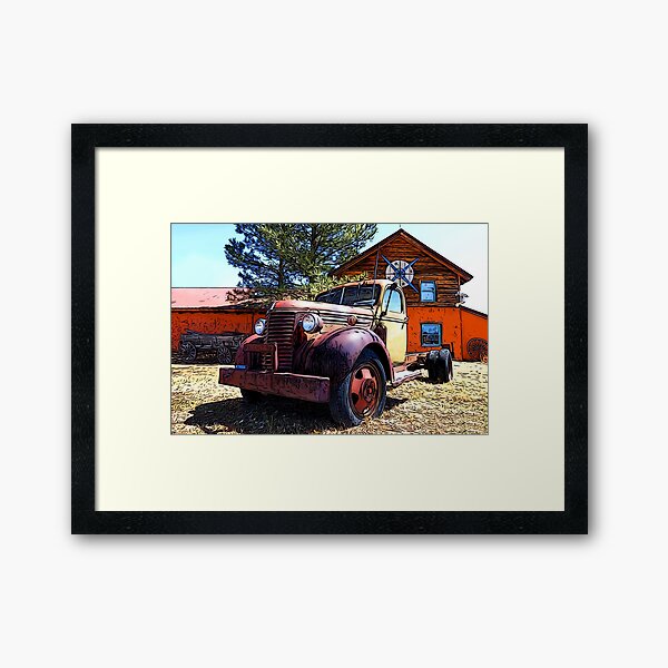 Vintage Heavy Duty Truck 1930's Framed Art Print