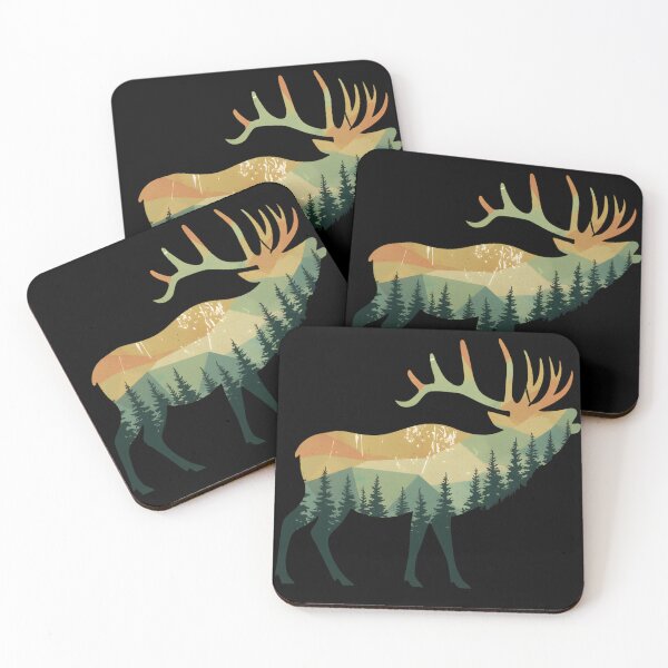 Item preview, Elk Hunting Hiking Outdoor Camping Forest Men Women Elk  designed and sold by THREE LITTLE BEANS.